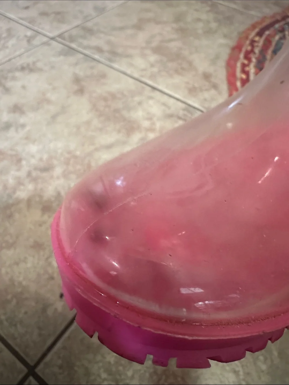 American Girl Wellie Wishers clear Rain boots  Peek a Boo Wellies 1/2